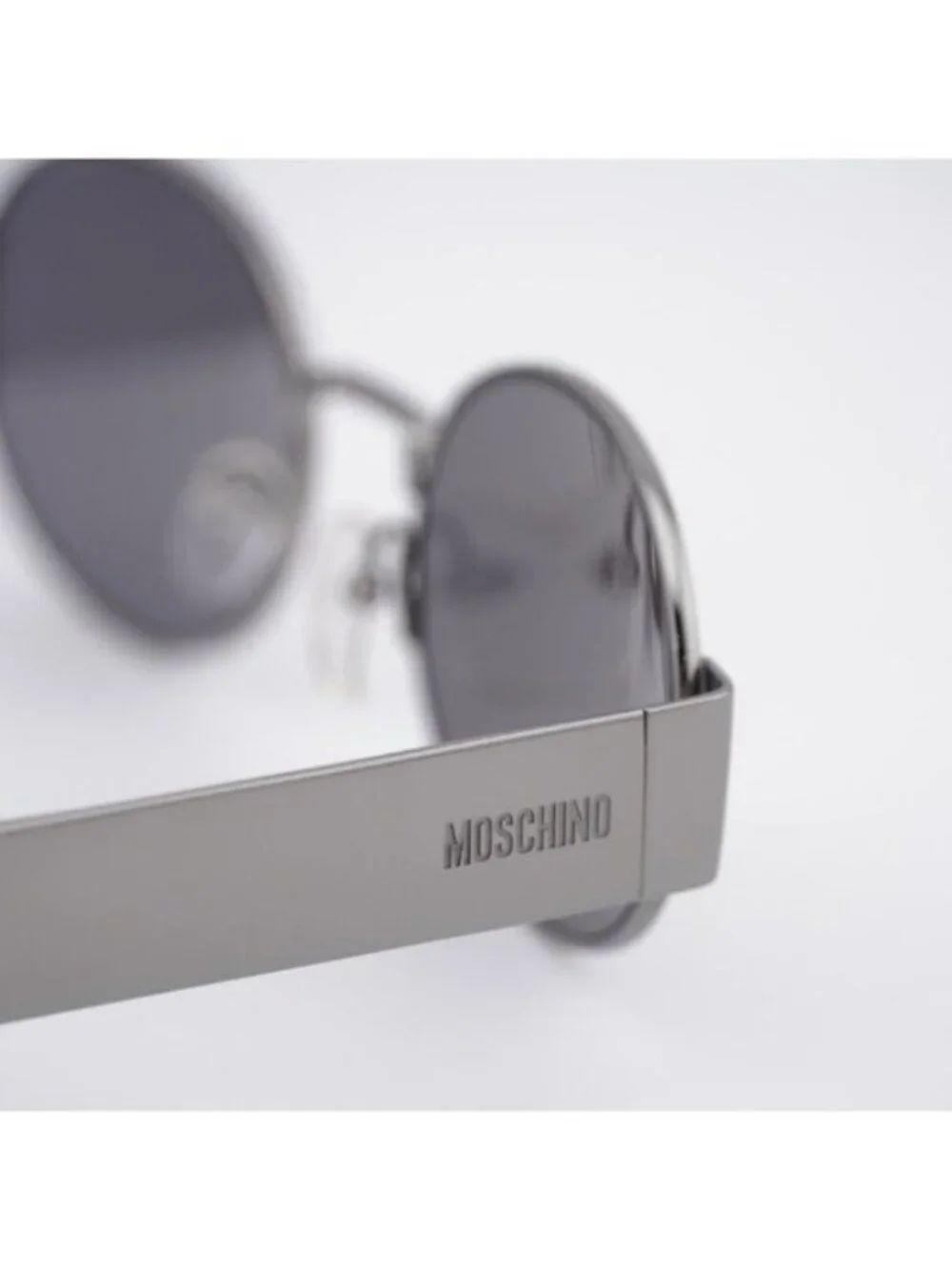 Moschino MOS185/S 06LB UE Sunglasses - Ruthenium Oval Frame, Mirror Lenses